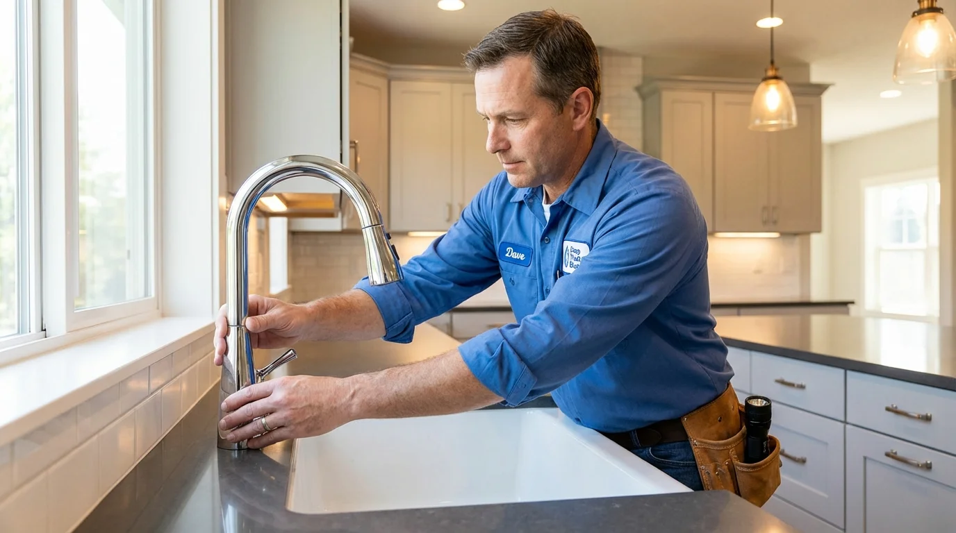 Kitchen faucet installation by Johns Plumbing LLC in Glide