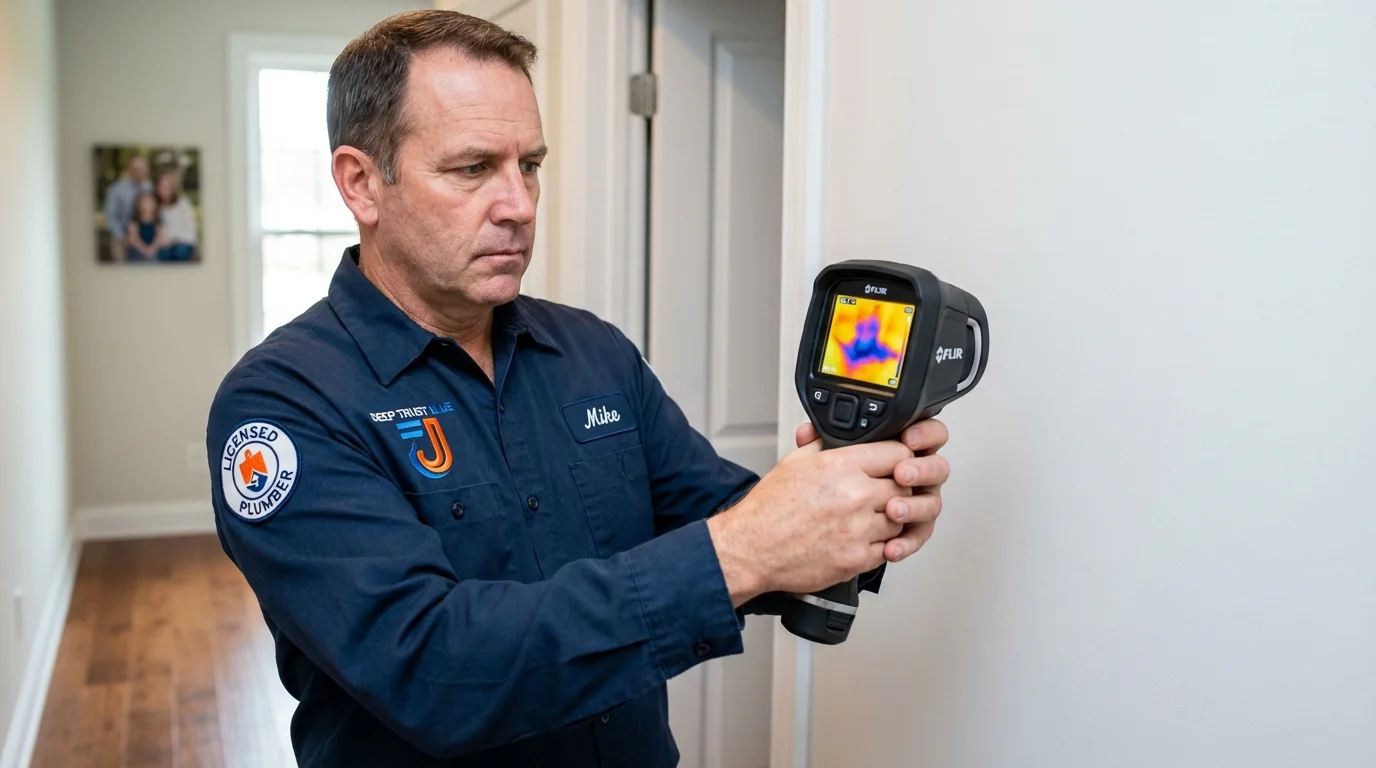 Thermal imaging leak detection by Johns Plumbing LLC in Glide